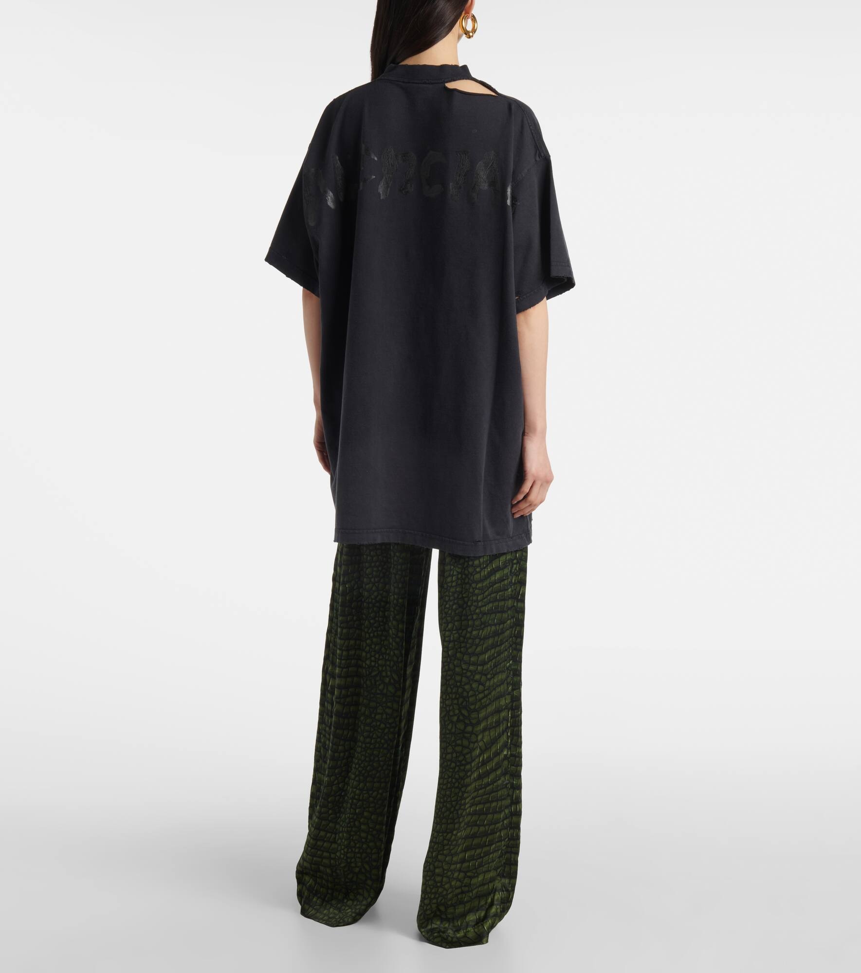 Oversized cotton jersey T-shirt - 3