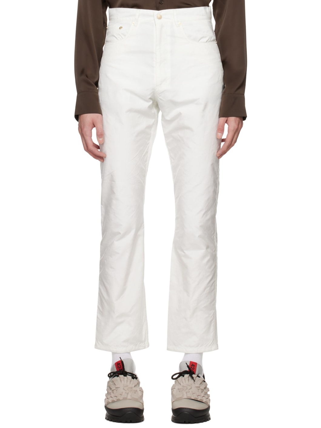 SSENSE Exclusive Off-White Airbag Trousers - 1