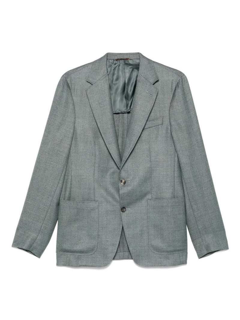 Kei patch-pocket blazer 1