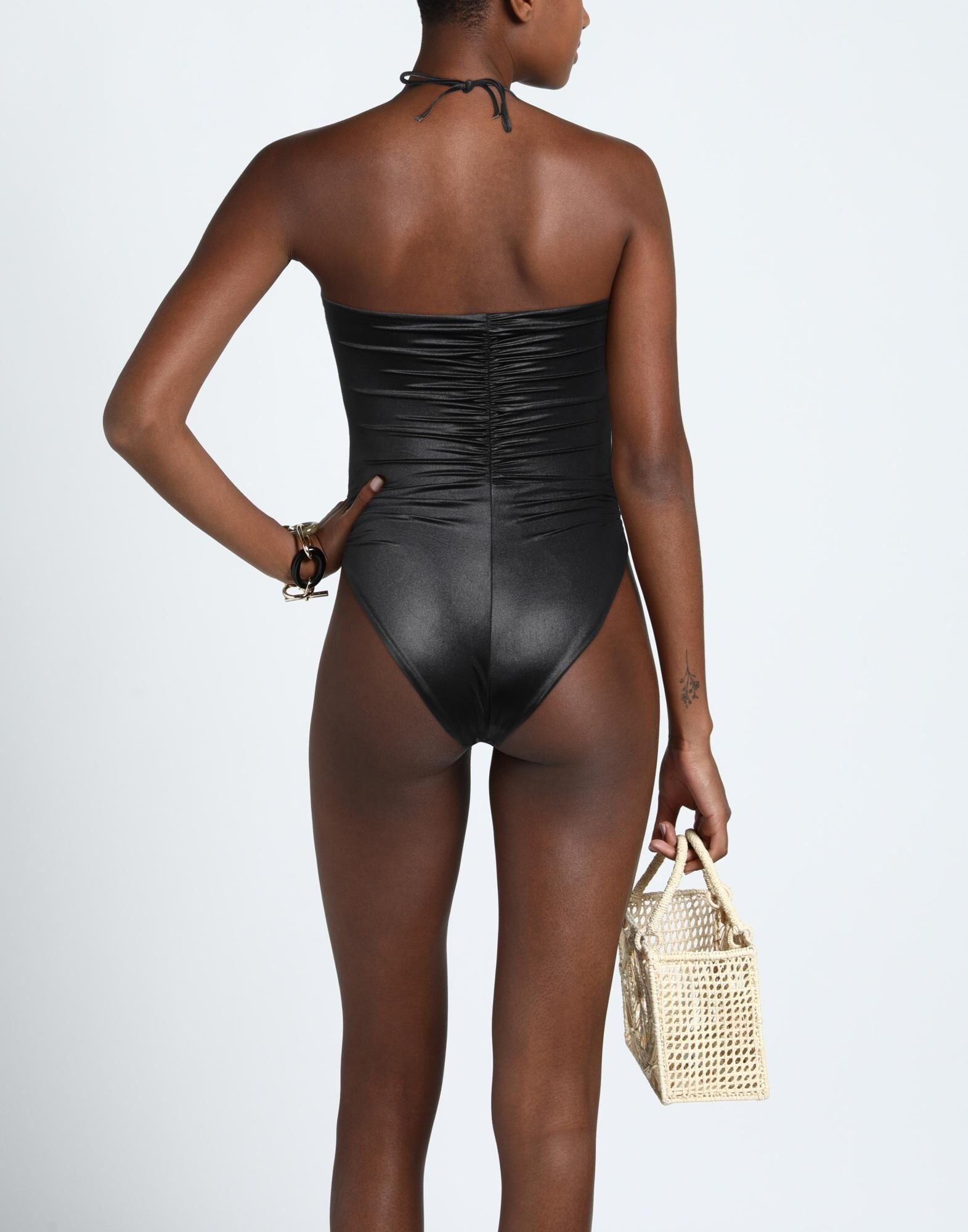 Black Women's One-piece Swimsuits - 3