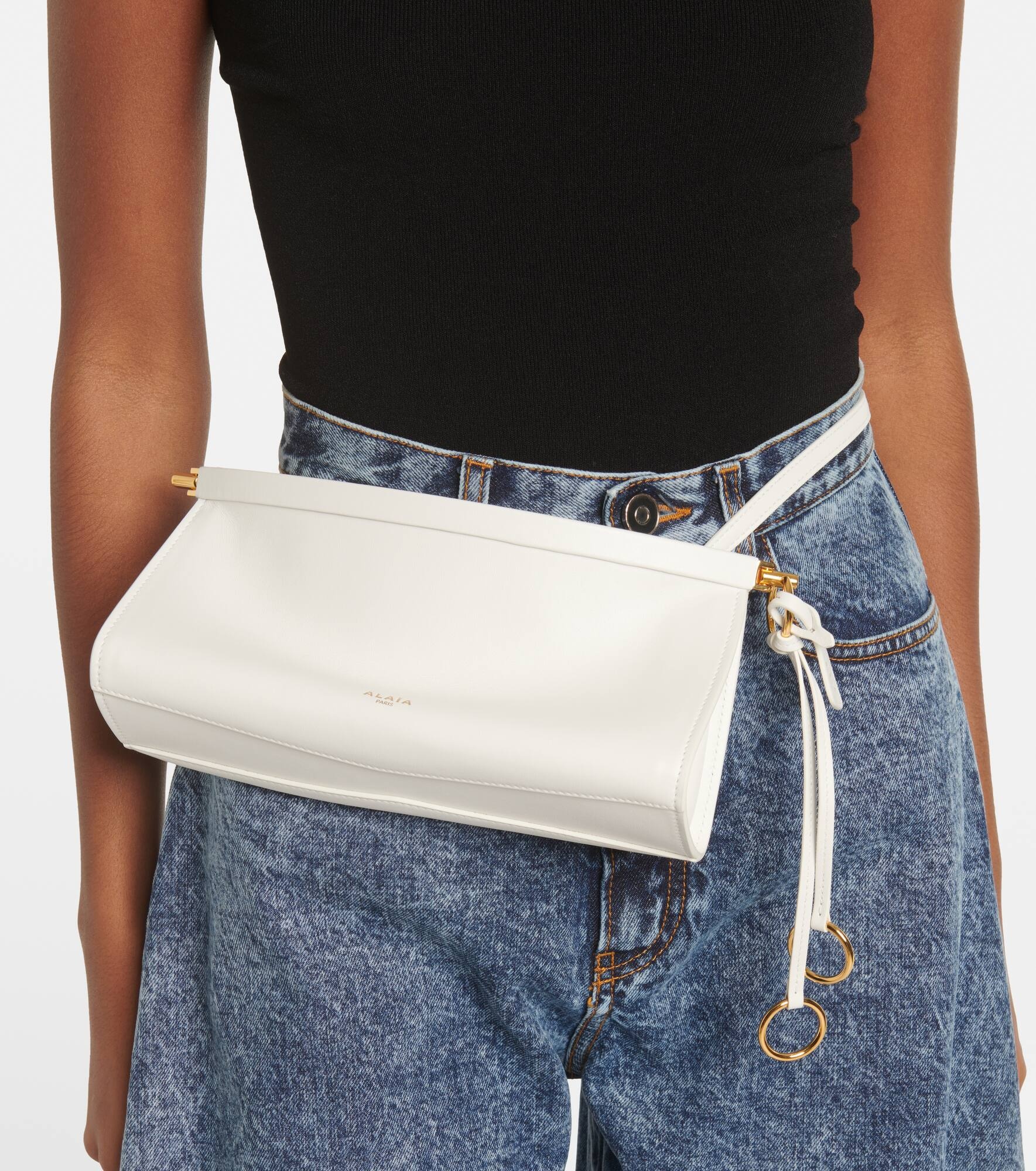 Le Click East West Small leather shoulder bag - 5