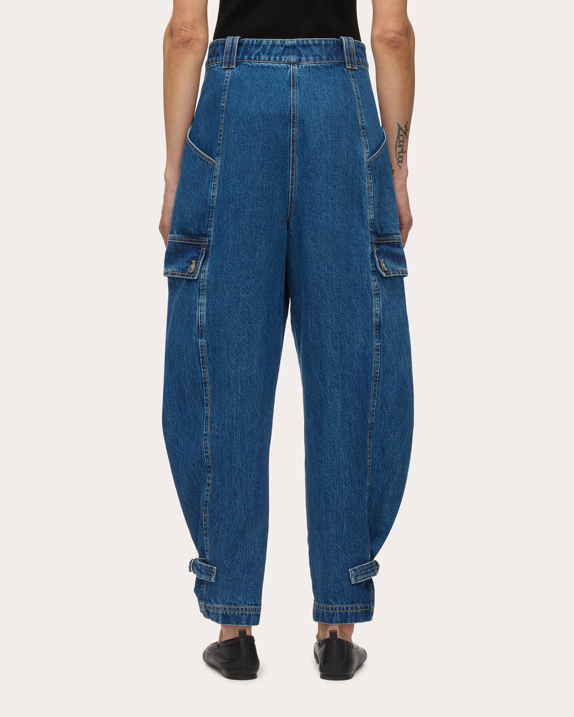 Tapered Cargo Jeans - 2