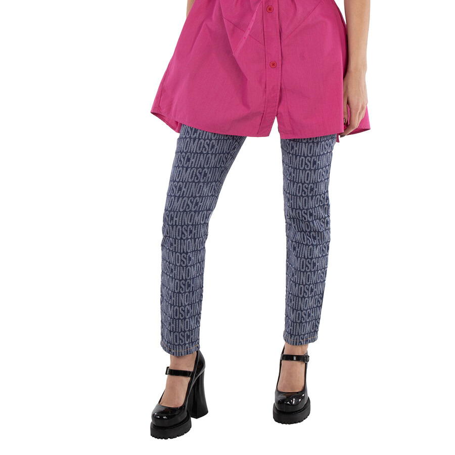 Moschino Monogram Print Jeans - 3