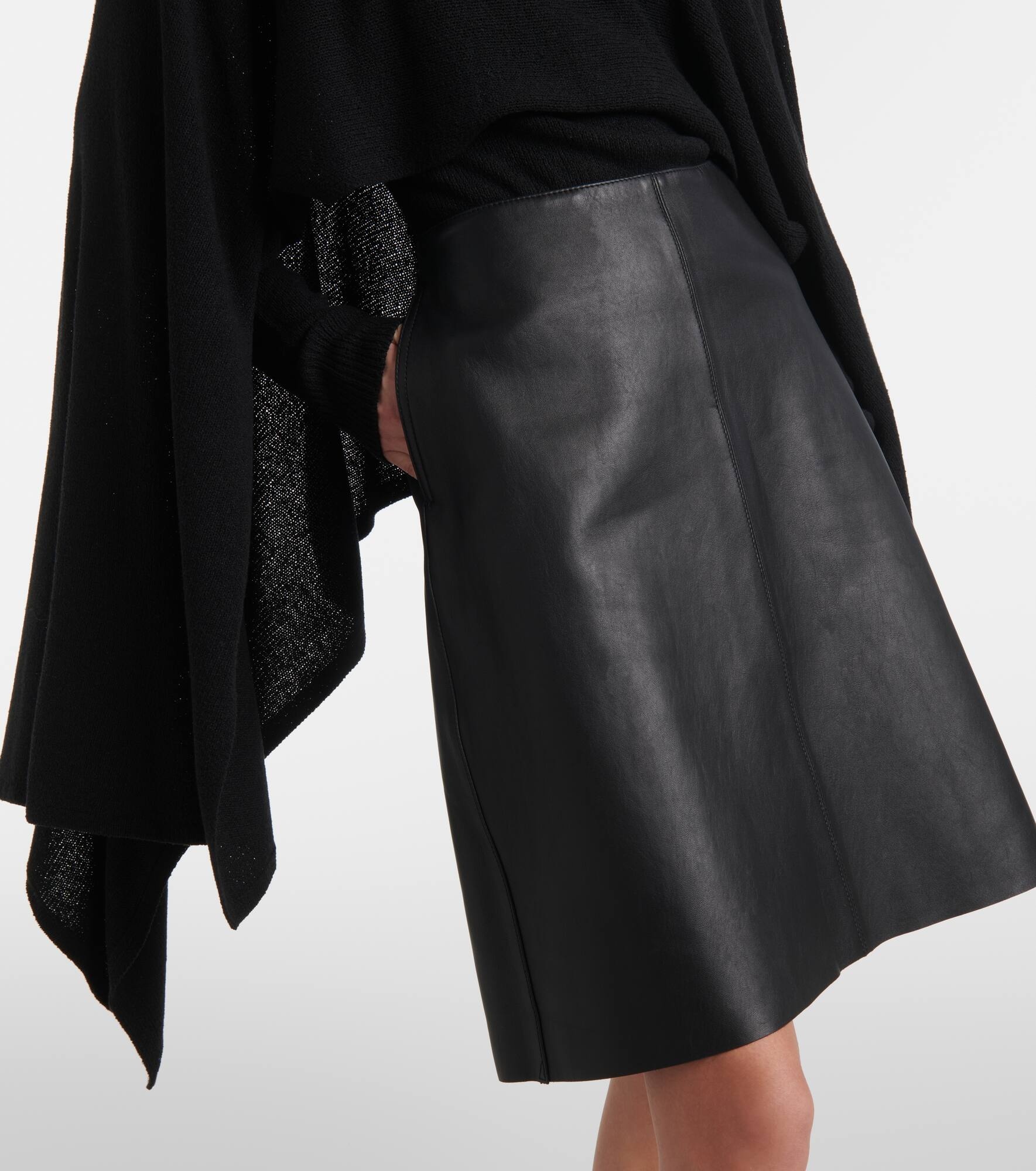 Leather miniskirt - 4