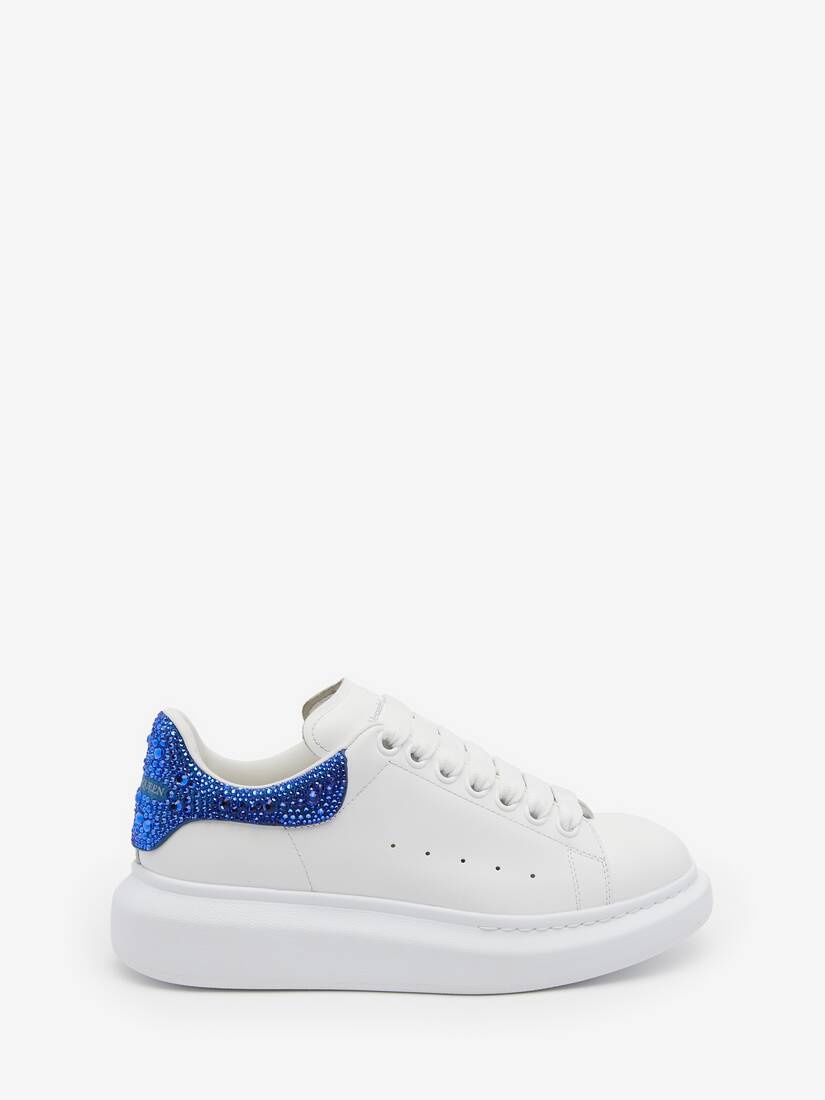 Women's Oversized Sneaker in White/ultramarine - 1