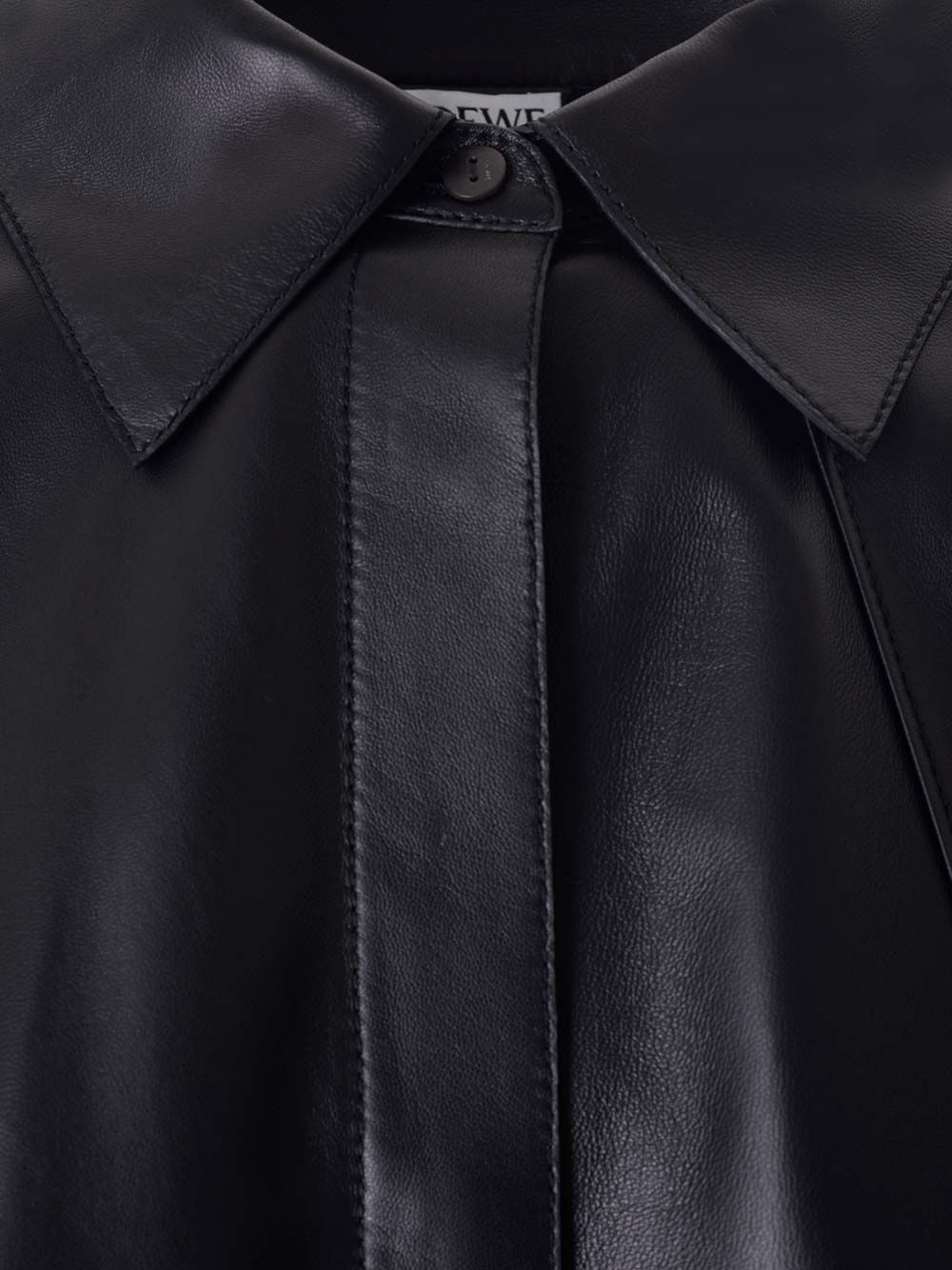 Nappa Oversize Shirt Shirts Black - 3