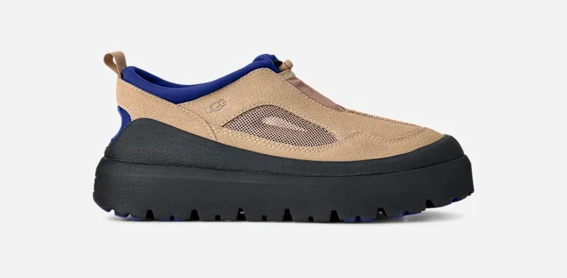 ® Men's Heritage Utility Axoid Suede Sandal in Sand/Regal Blue - 1