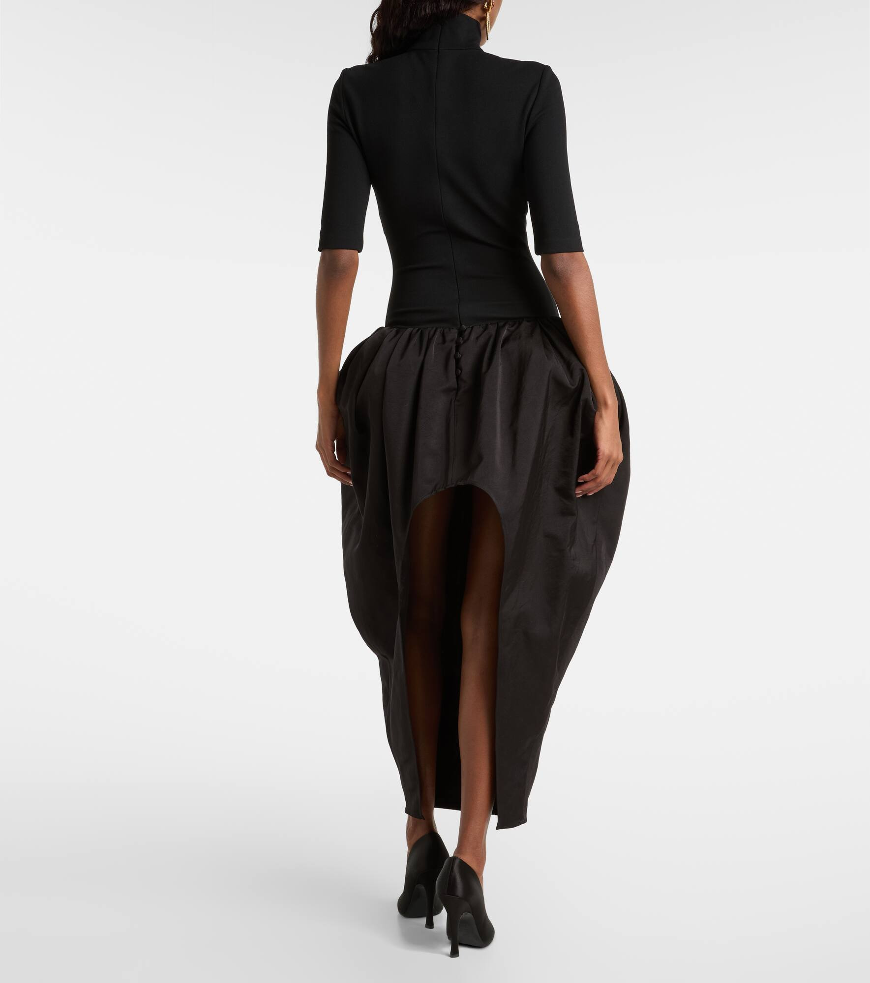 Turtleneck midi dress - 3