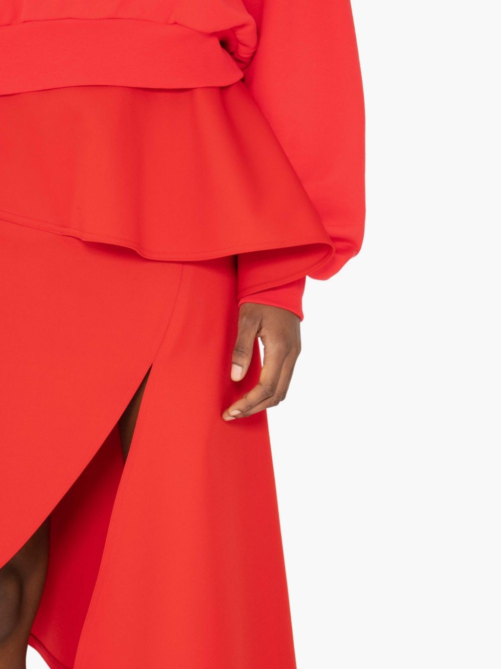 PEPLUM SLIT SKIRT - 5