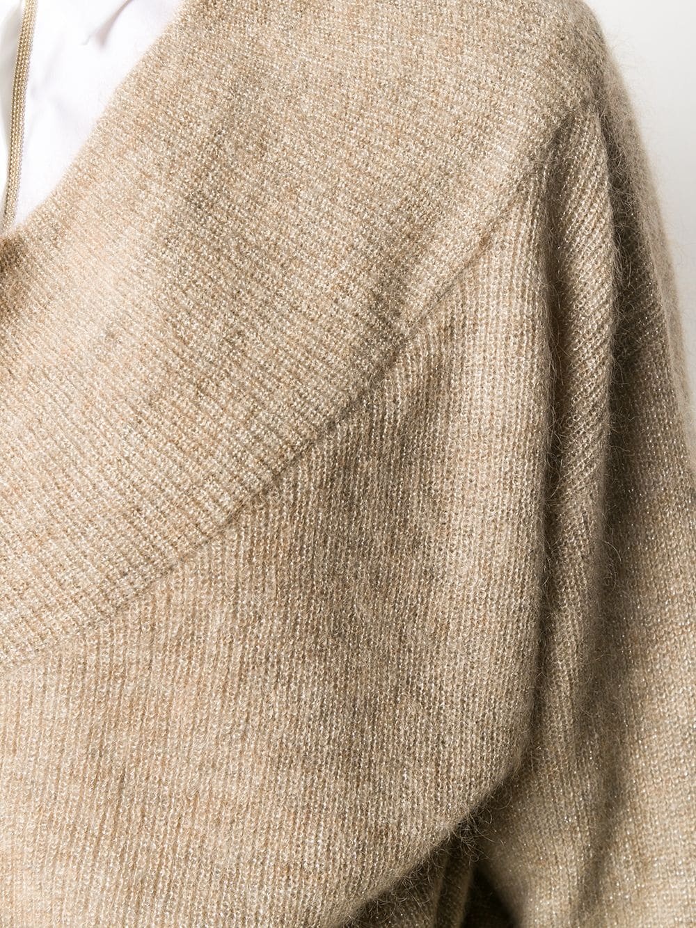 slouchy V-neck jumper - 5