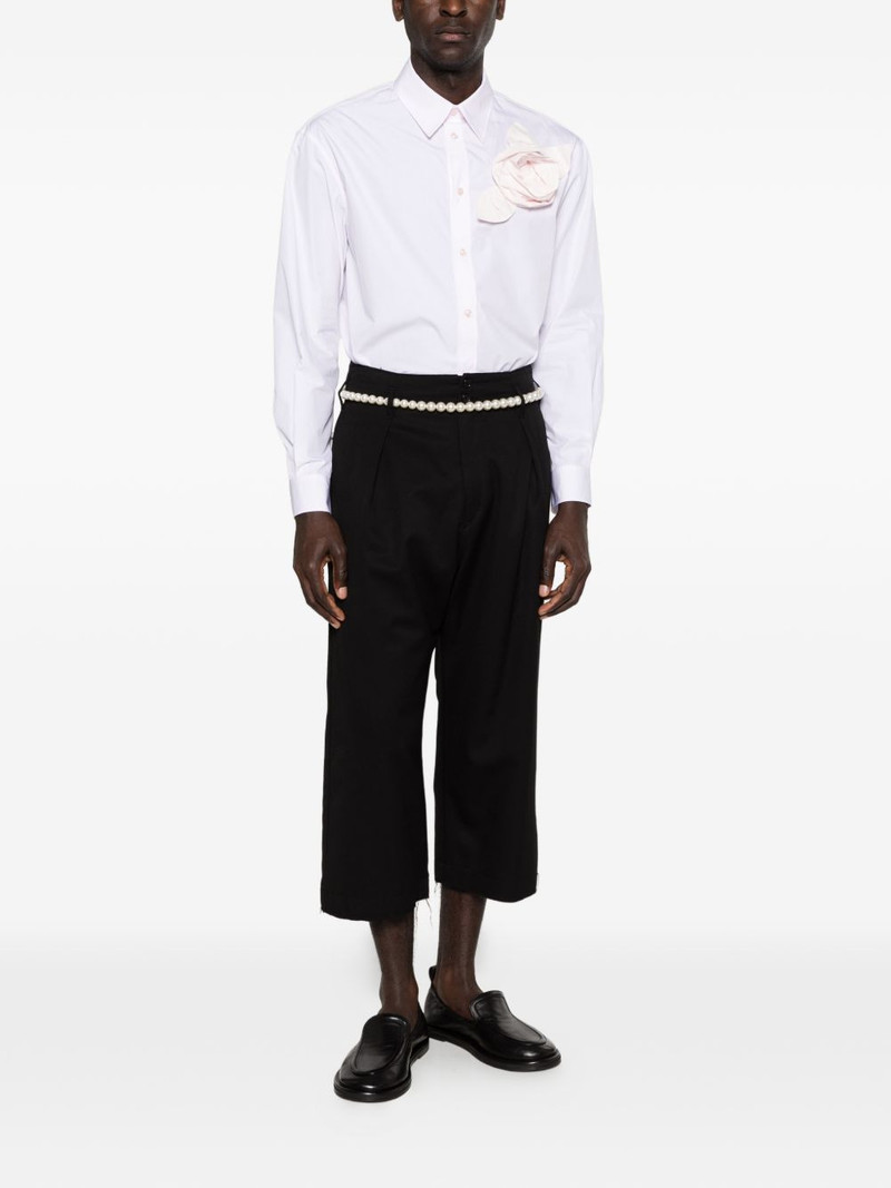 Simone Rocha floral-appliqué shirt outlook