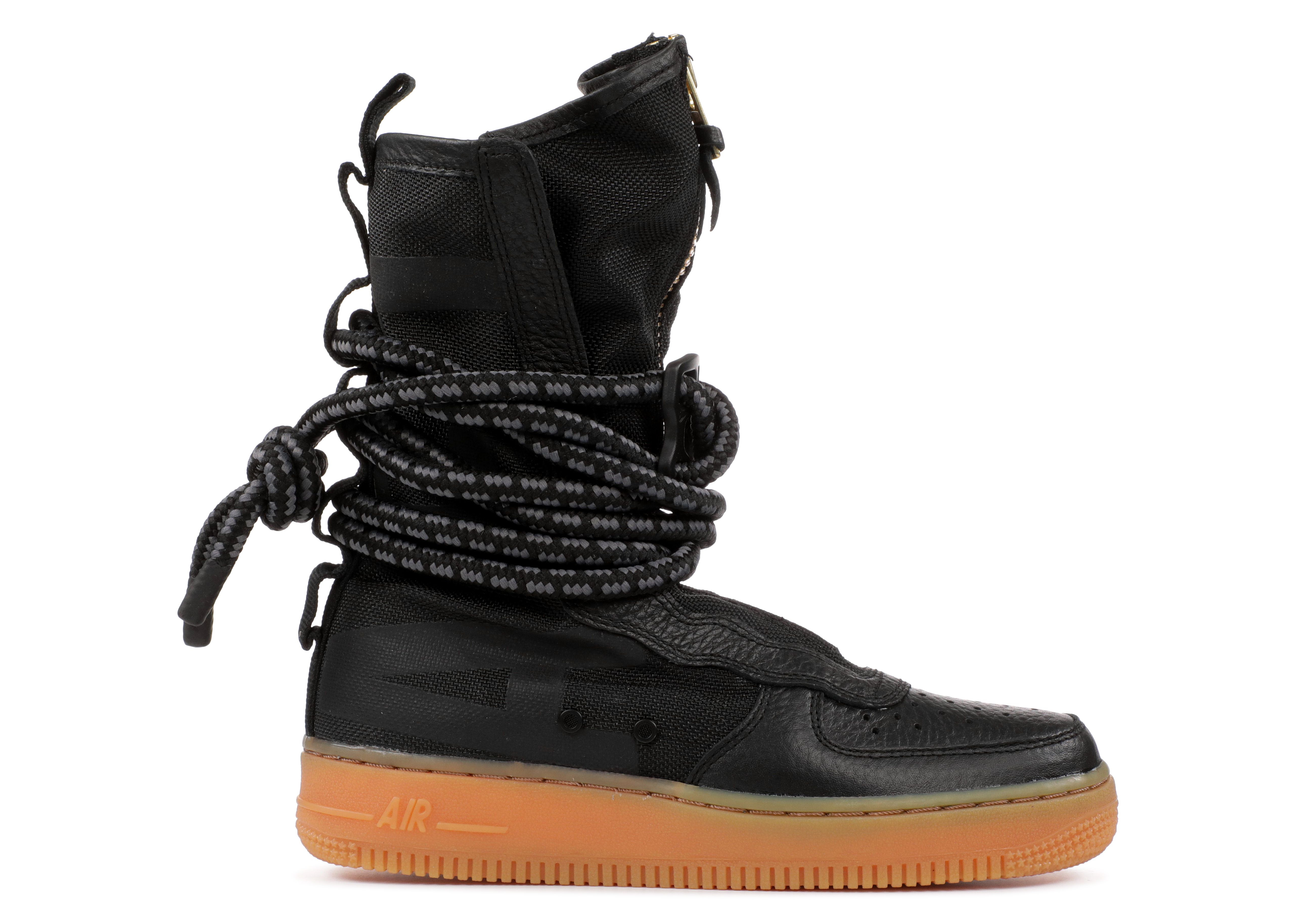 WMNS SF AIR FORCE 1 HIGH 'BLACK GUM' - 1