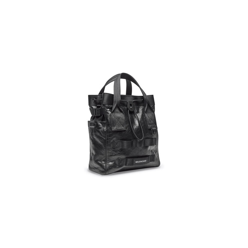 BALENCIAGA Men's Army Small Tote Bag in Black outlook