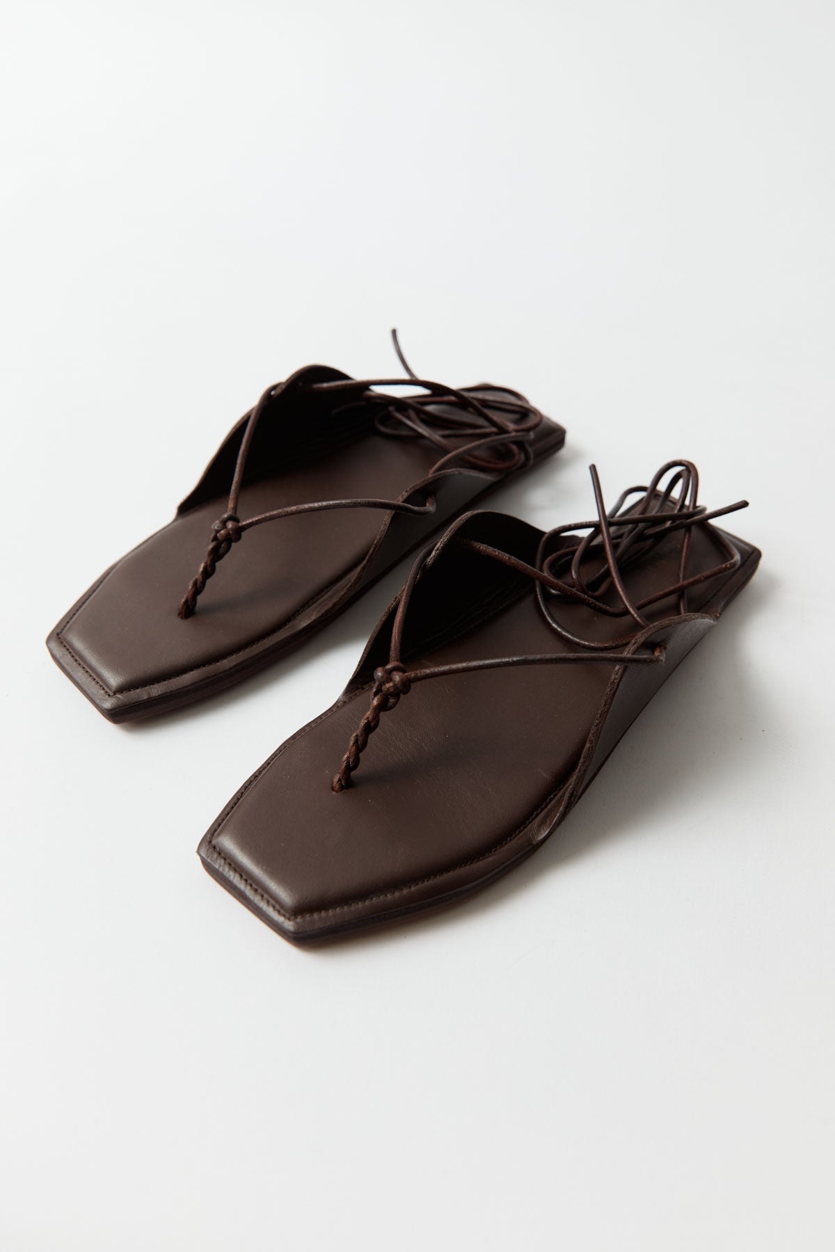 Tie Up Sandal - Chocolate - 2