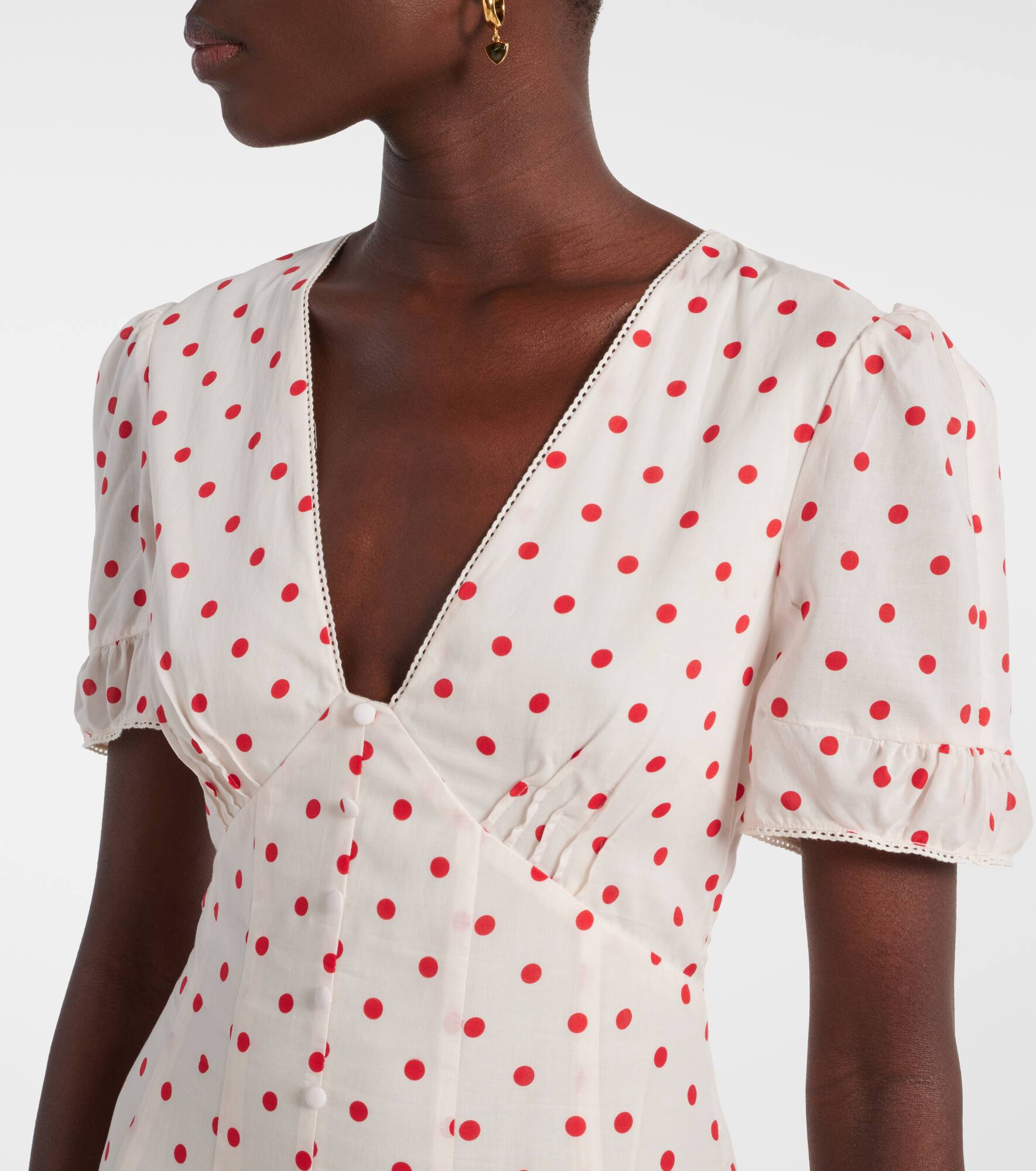Paloma polka-dot maxi dress - 4