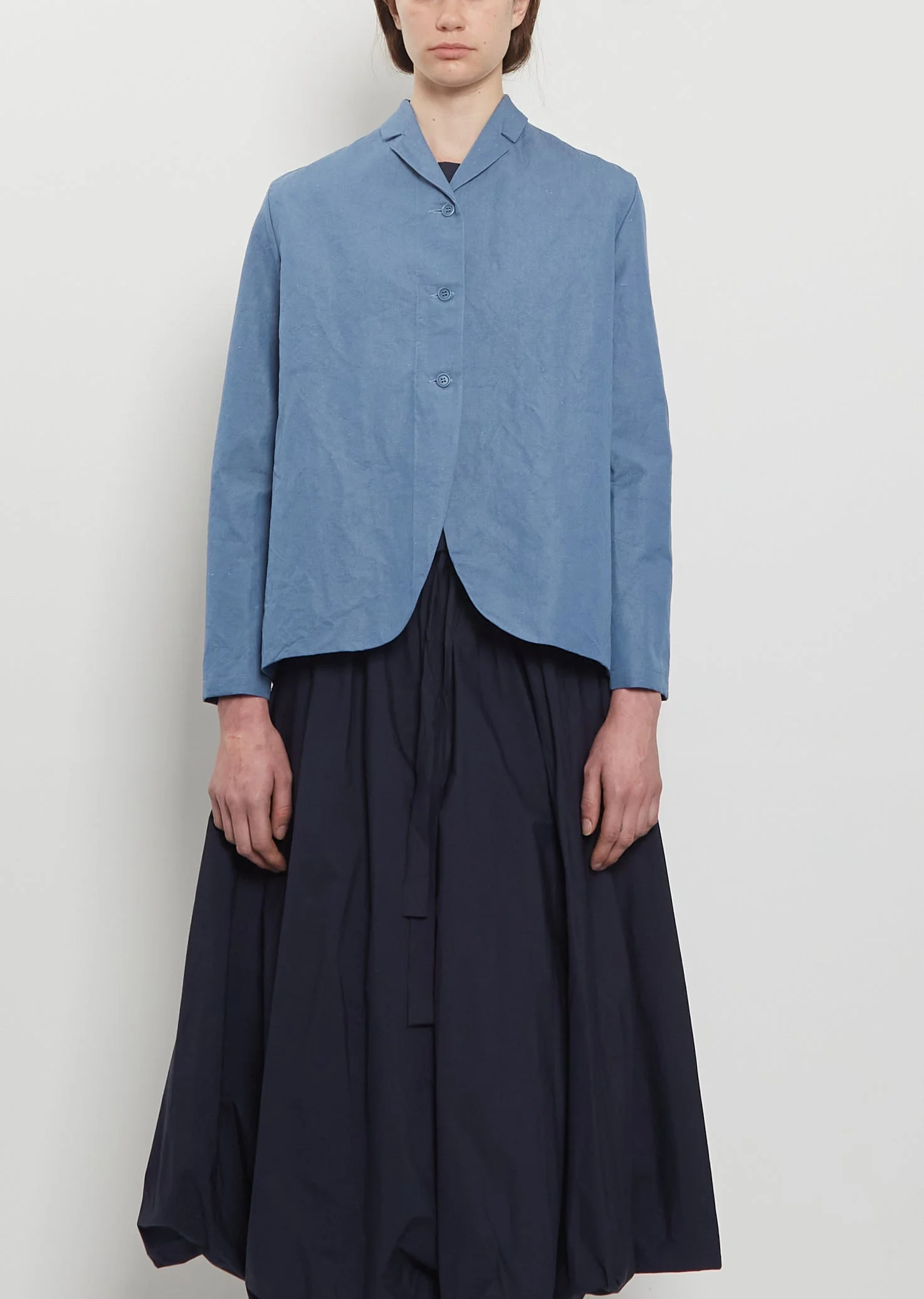 Cotton Linen 3-Button Jacket - 1