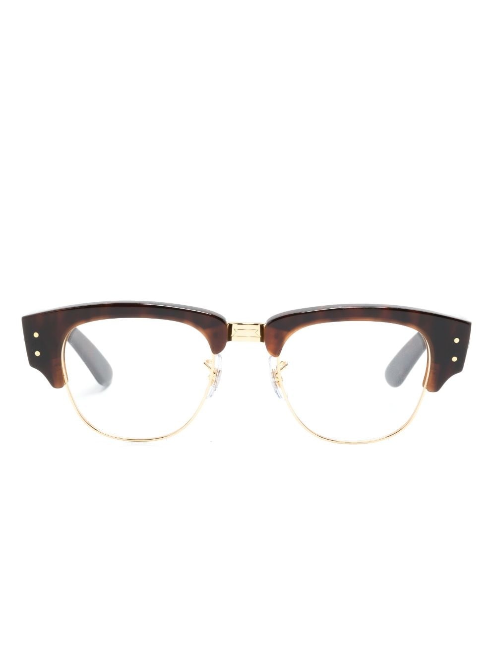 Mega Clubmaster tortoiseshell-effect glasses - 1