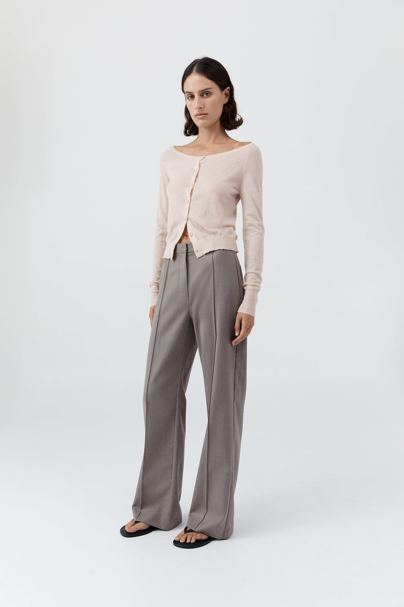 Merino Wool Ballet Cardigan - Powder 3