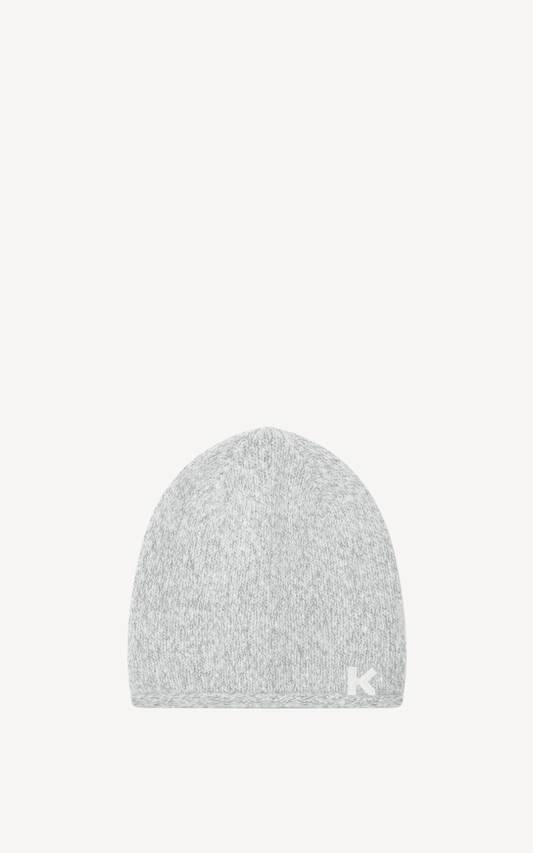 K Logo cashmere cap - 1