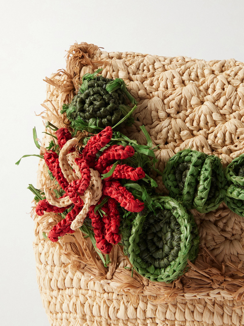 Embellished Raffia Clutch 5