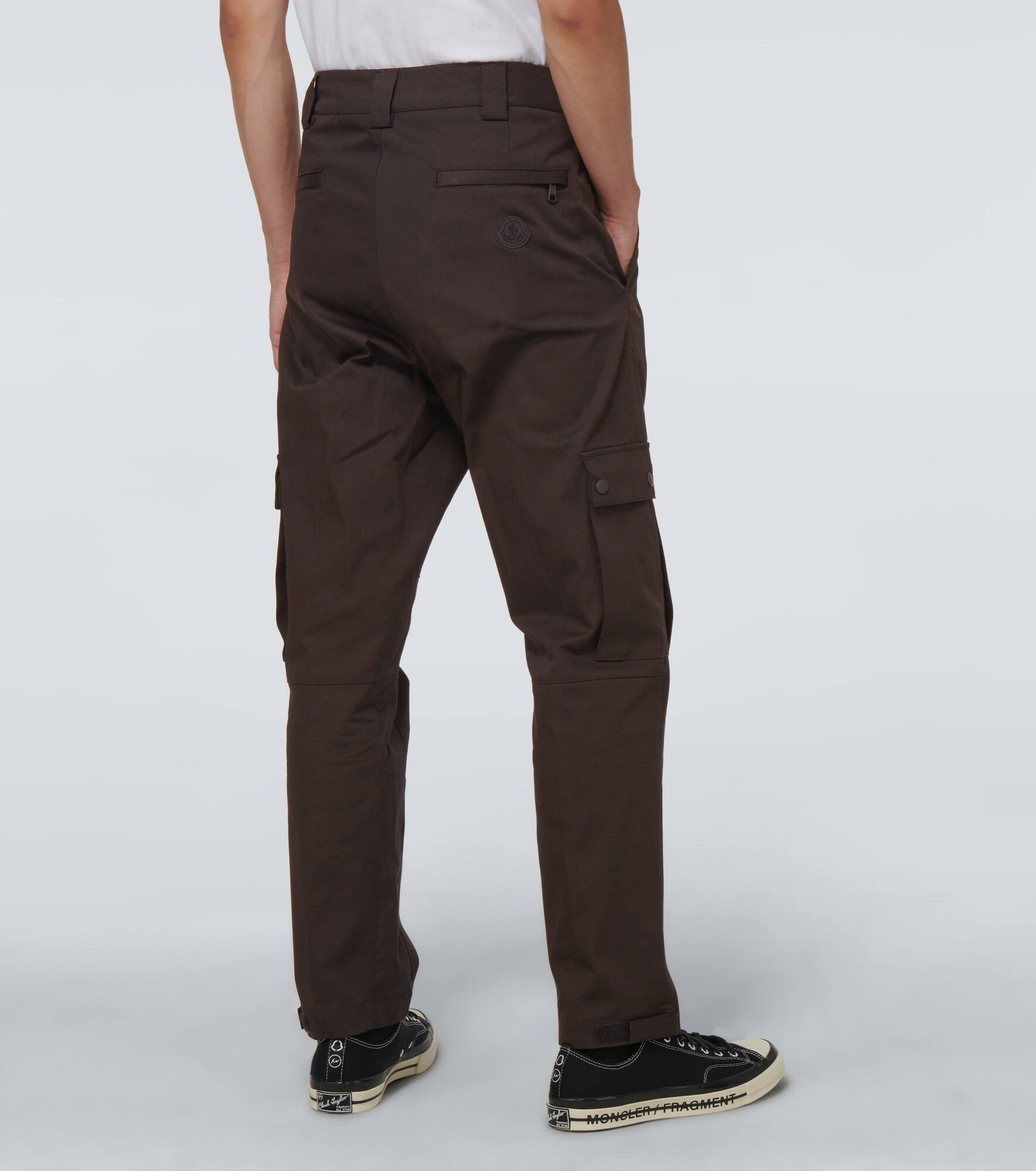 Cotton jersey cargo pants - 4