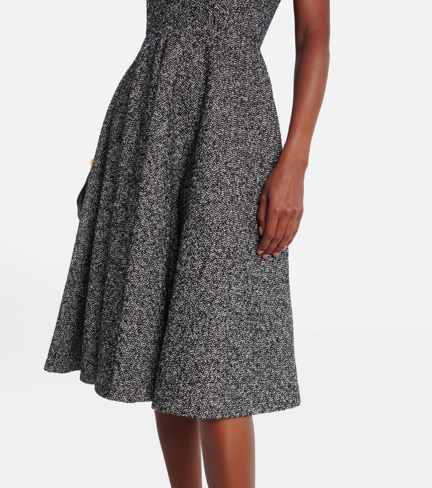 Wool-blend midi dress - 5