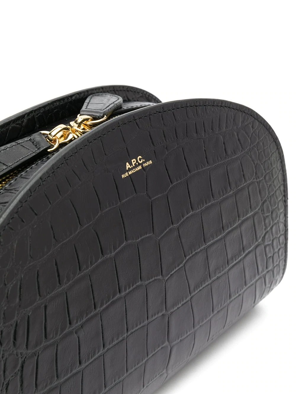 crocodile embossed shoulder bag - 4