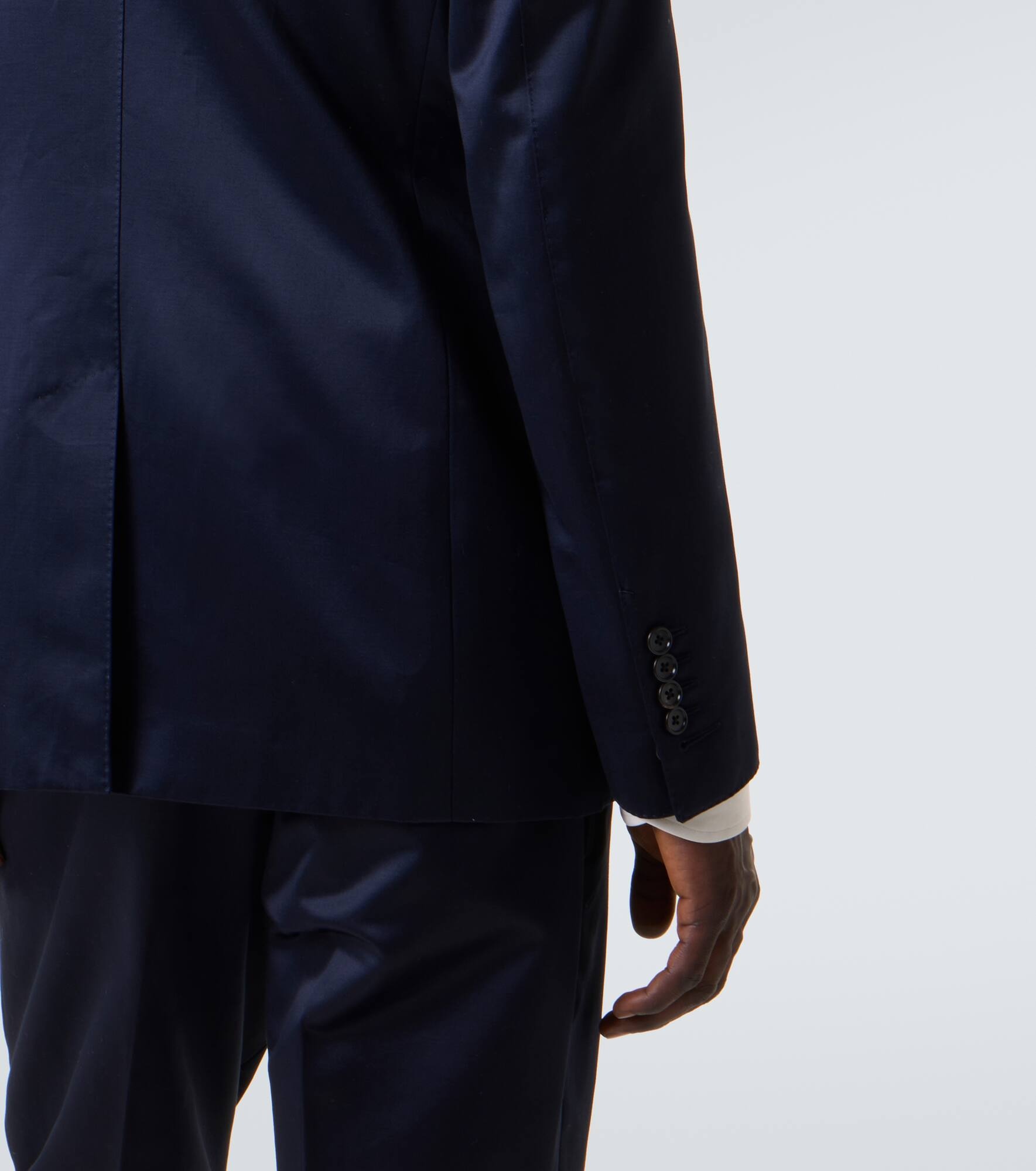 Shelton cotton satin suit jacket - 6