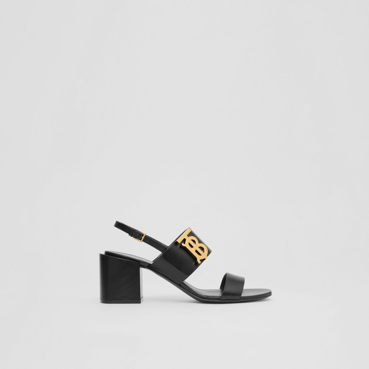 Monogram Motif Leather Block-heel Sandals - 1