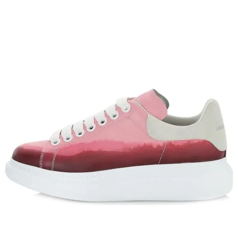 (WMNS) Alexander McQueen Oversized Sneakers 'Pink Dip-Dyed' 653938WIA469392 - 1