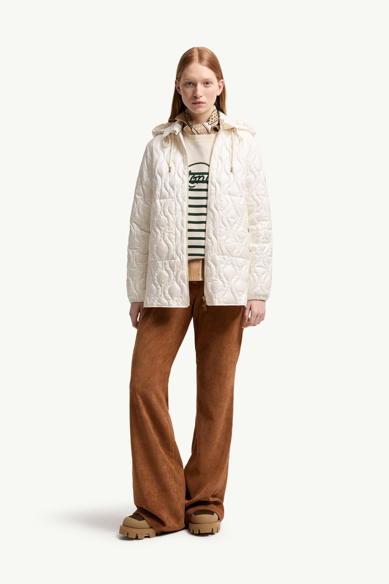Moncler Balette Geometric Quilted Mid-Length Down Jacket outlook