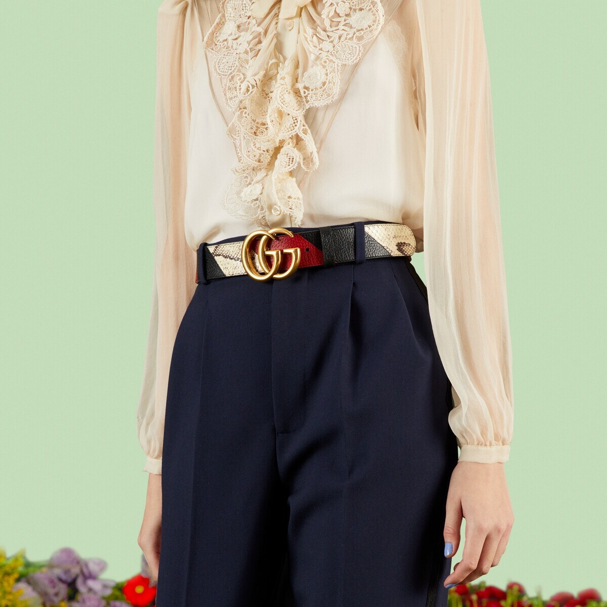 GG Marmont wide belt - 3