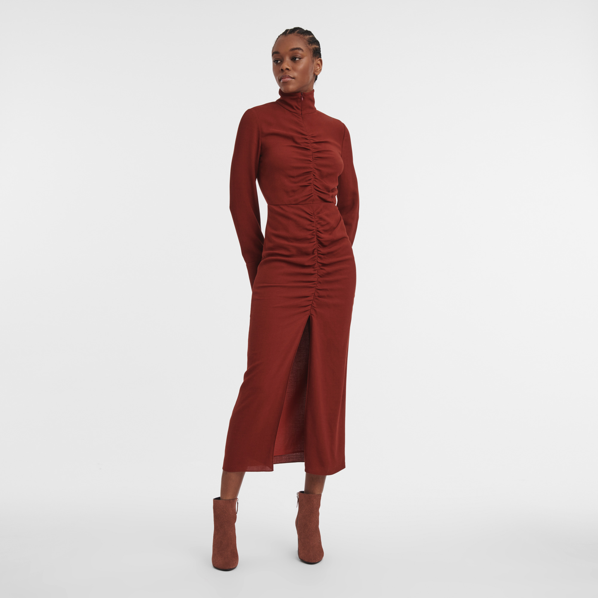 Fall-Winter 2023 Collection Dress Mahogany - OTHER - 4