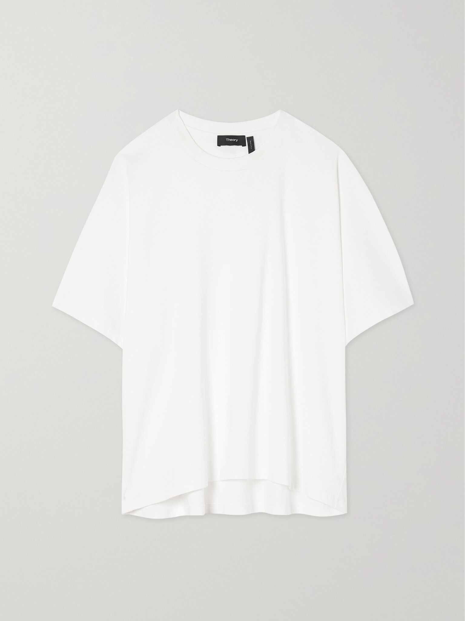 Oversized cotton-jersey T-shirt White - 1