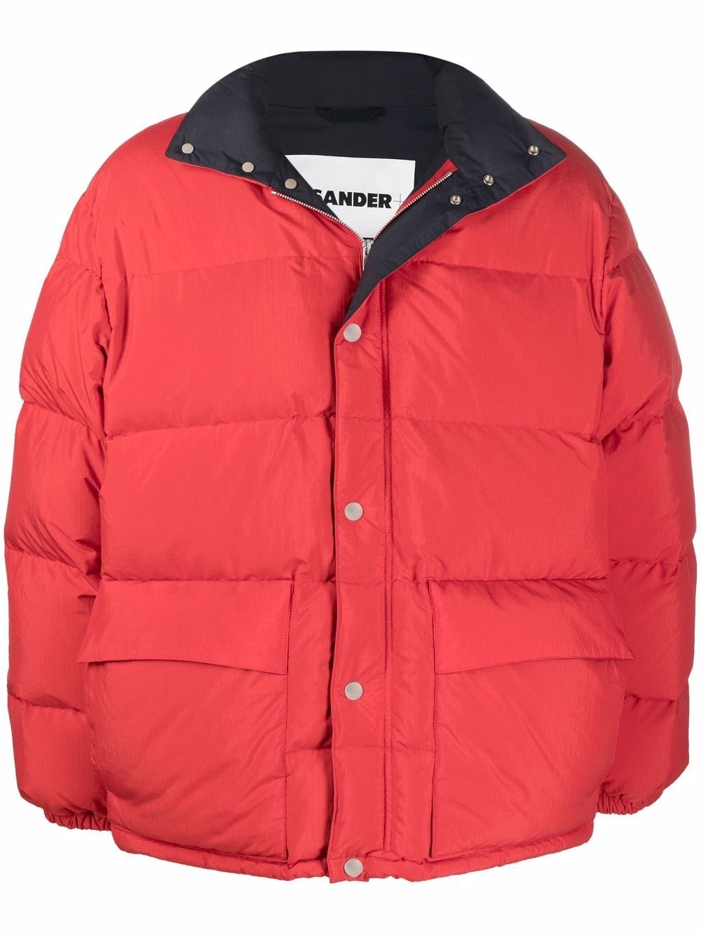 press-stud puffer coat - 1