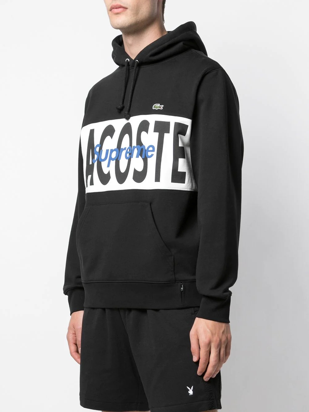 x Lacoste Logo Panel Hoodie - 3