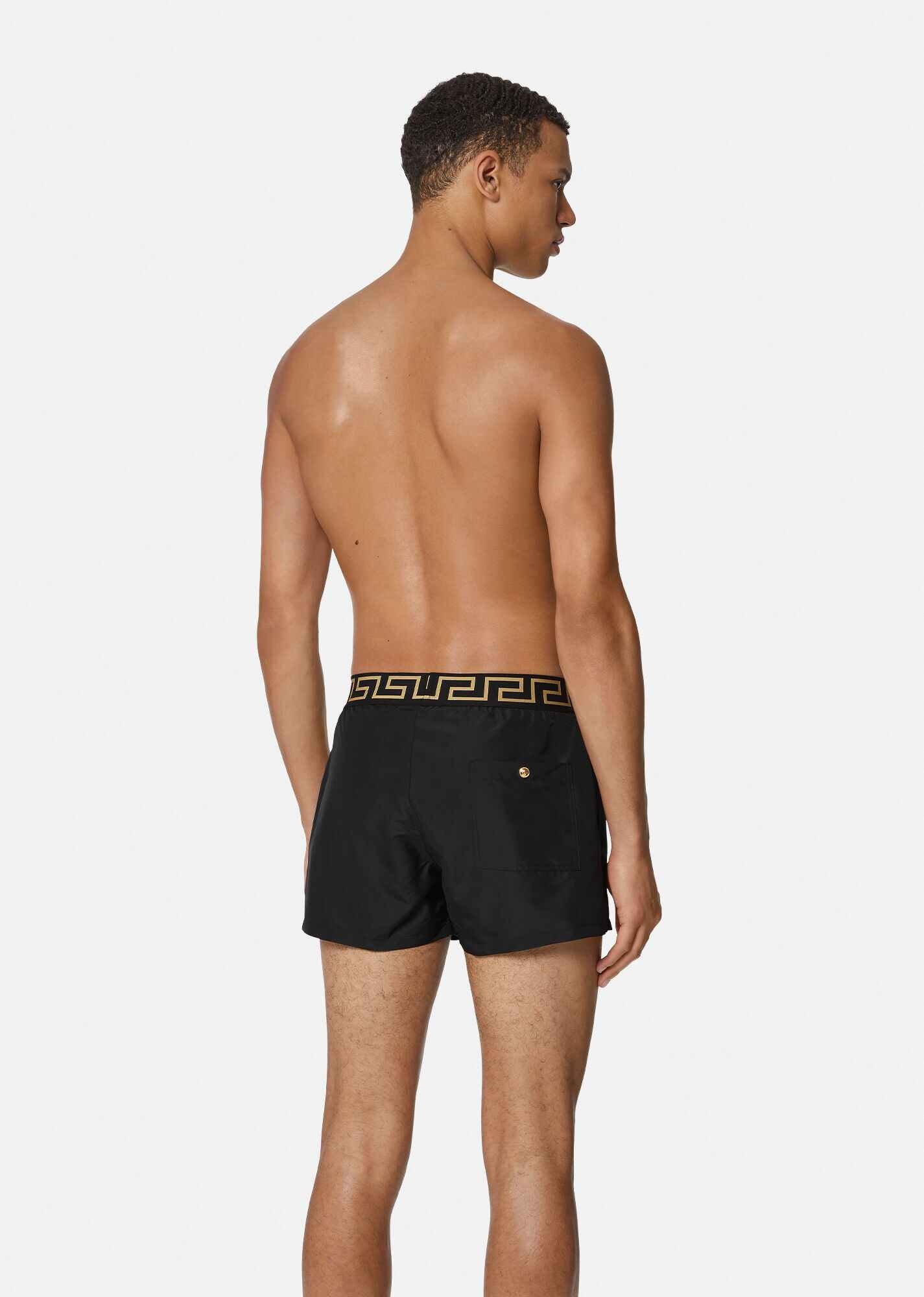 Greca Swim Shorts with Pocket - 3