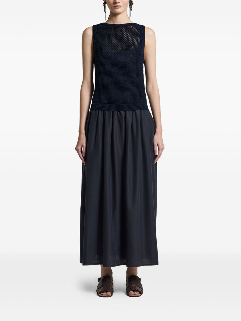 open-knit sleeveless maxi dress 1