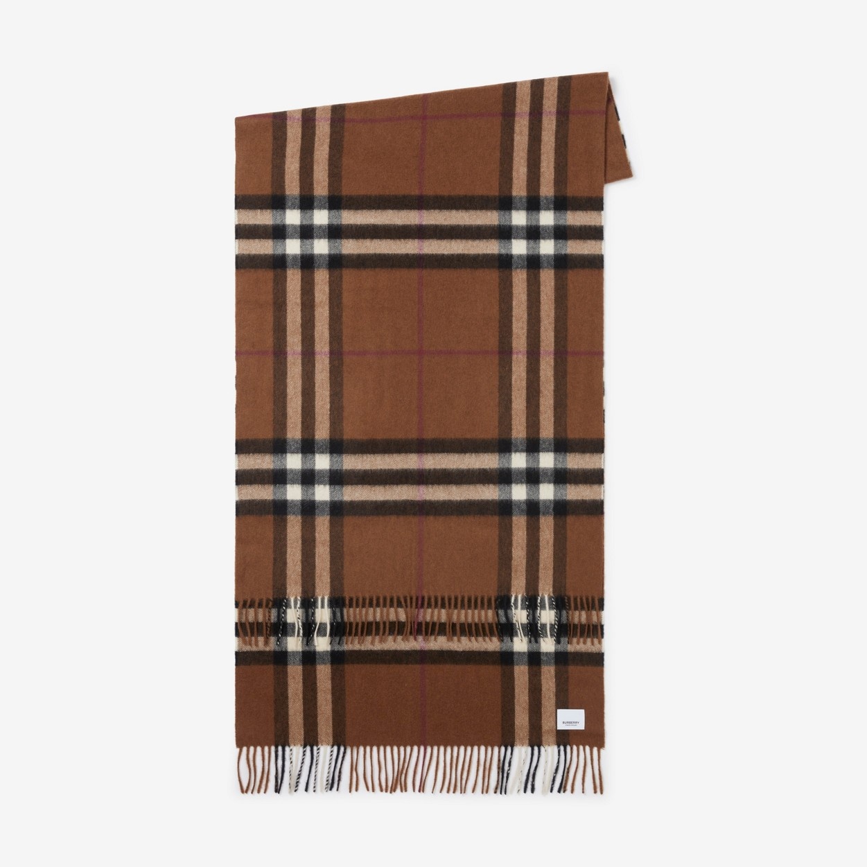 Exaggerated Check Cashmere Scarf - 2