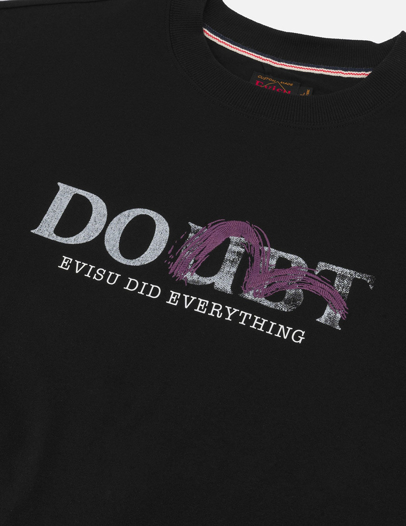 Brushstroke Seagull and Slogan Relax Fit T-shirt 5