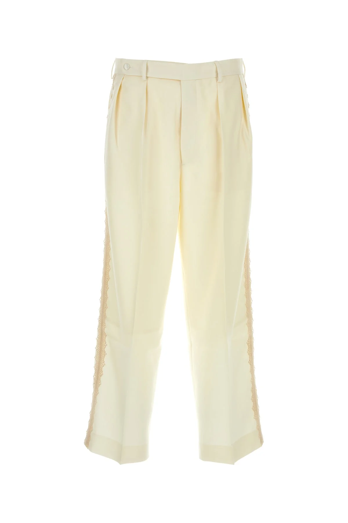 Ivory wool pant - 1
