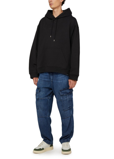 courrèges Oversized fleece hoodie outlook