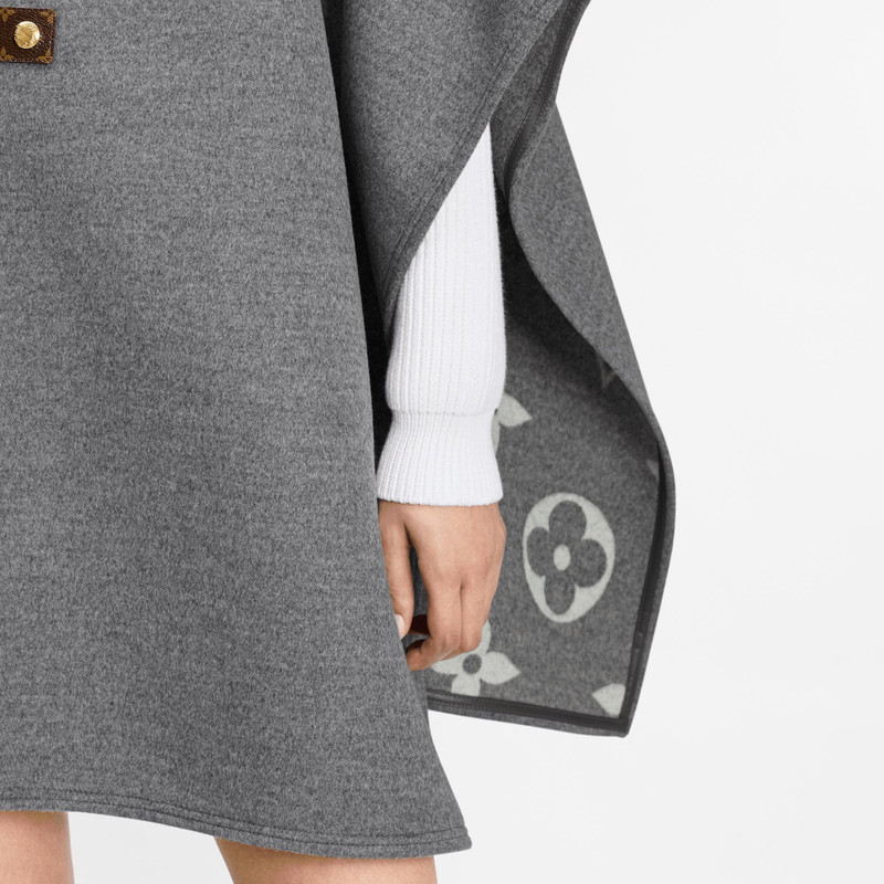 Ribbed Neck Double Face Cape 4