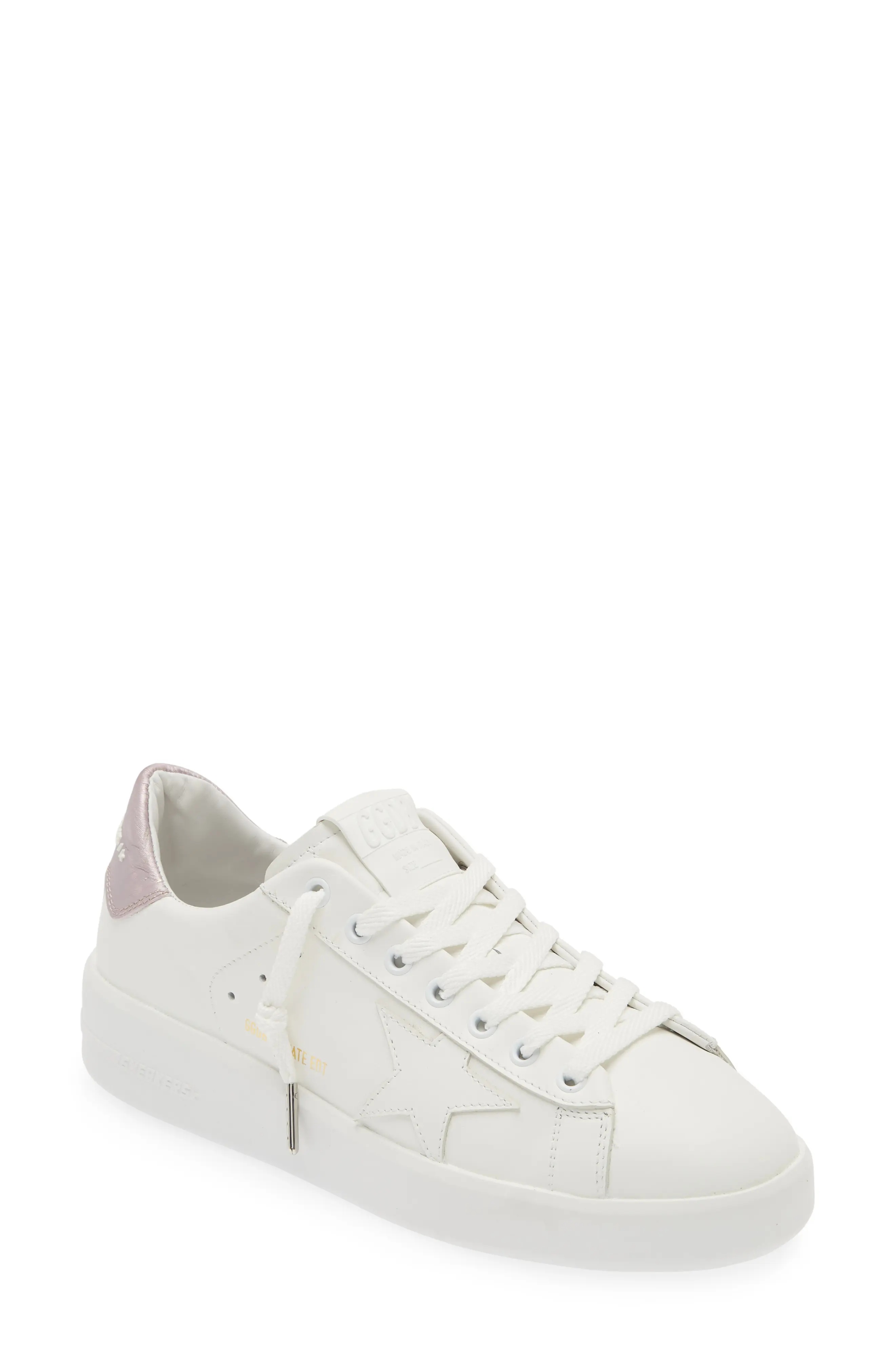 Purestar Low Top Sneaker in White/Lilac - 1