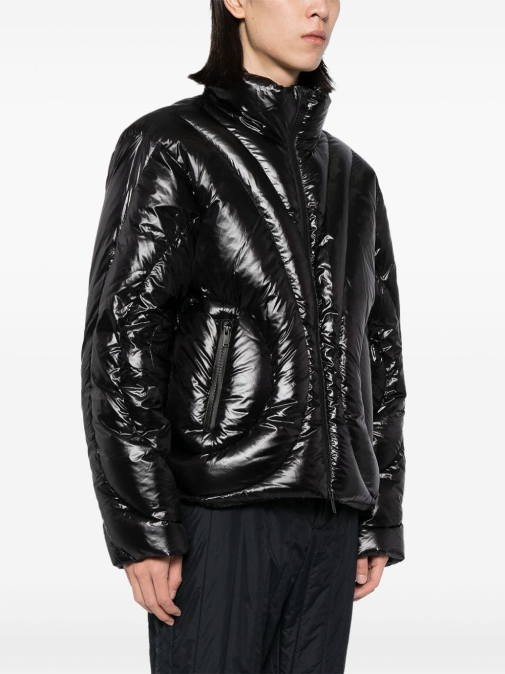 logo quilt puffer - 3