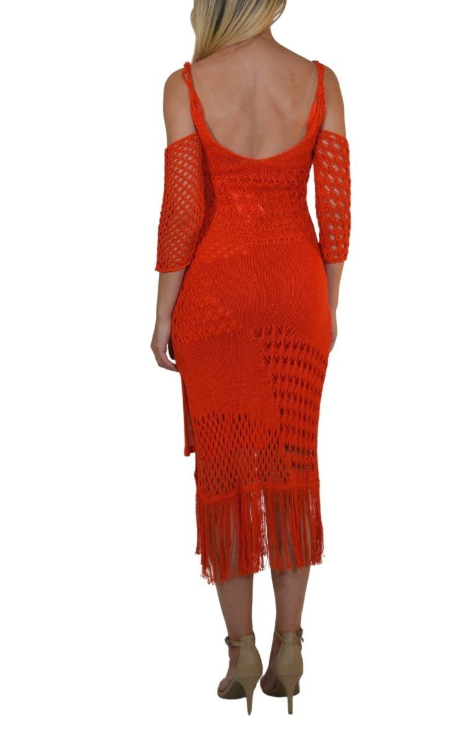 Octavia Crochet Knit Dress - 3