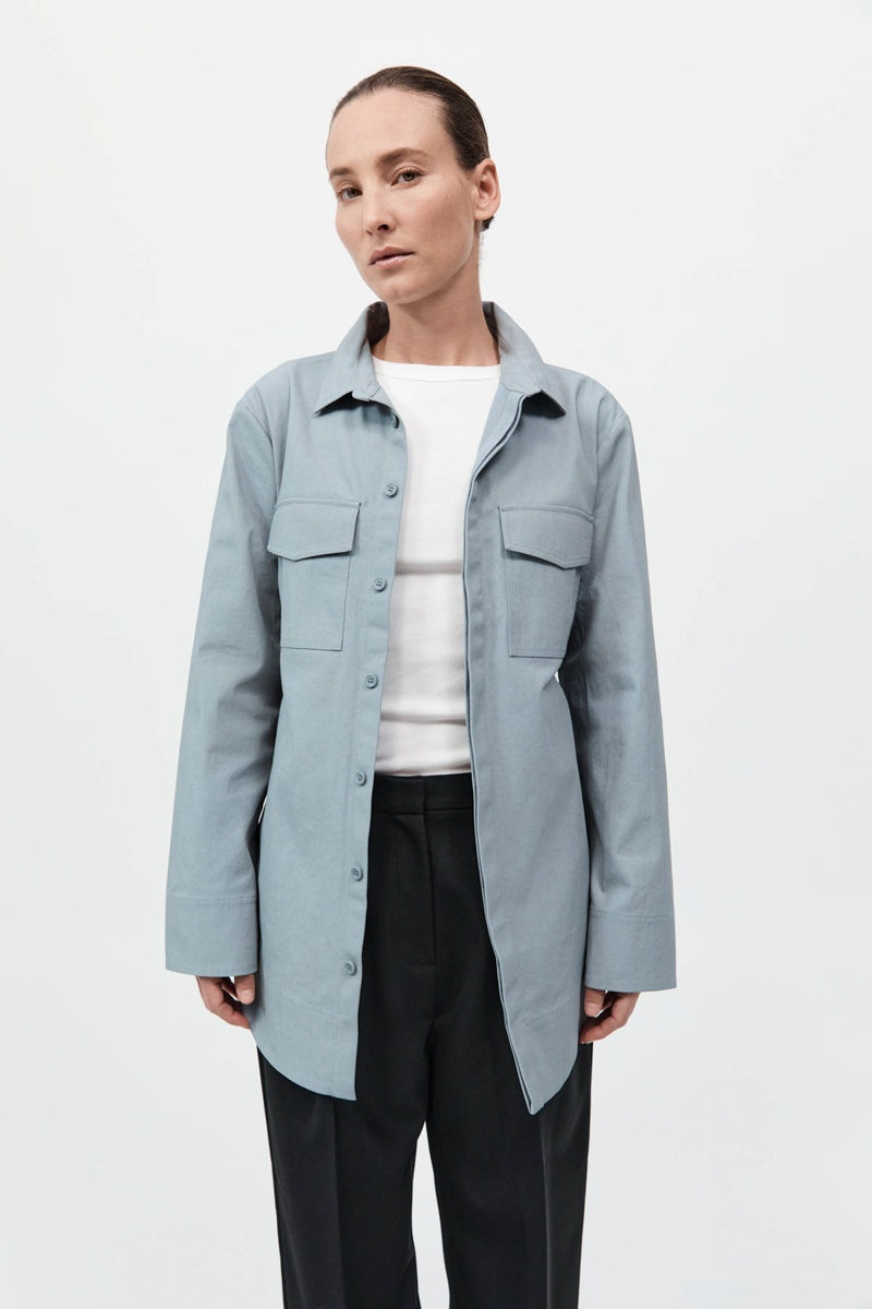 ST. AGNI Utility Shirt Jacket - Glacier outlook
