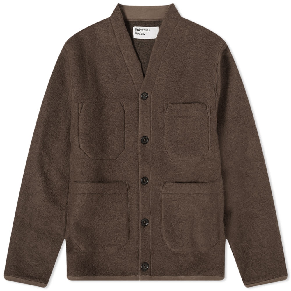 Universal Works Wool Fleece Cardigan - 1