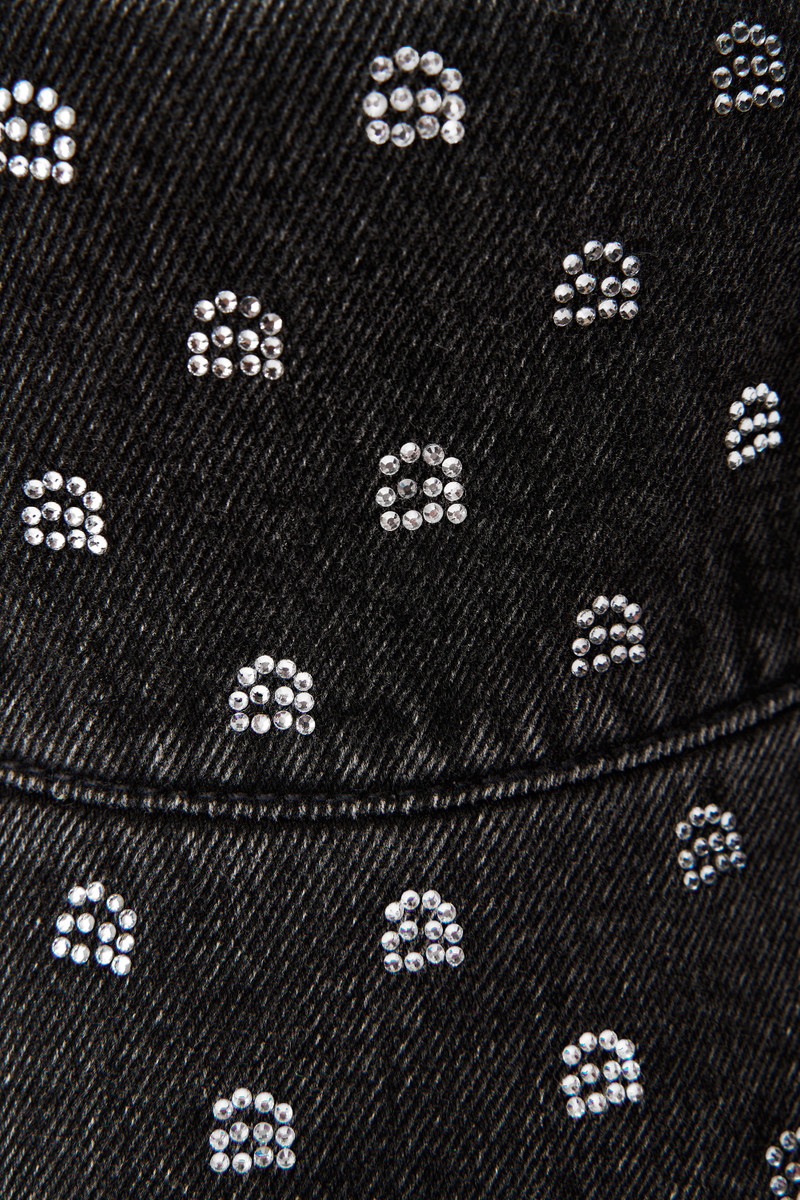 CRYSTAL BUCKET HAT IN DENIM 3