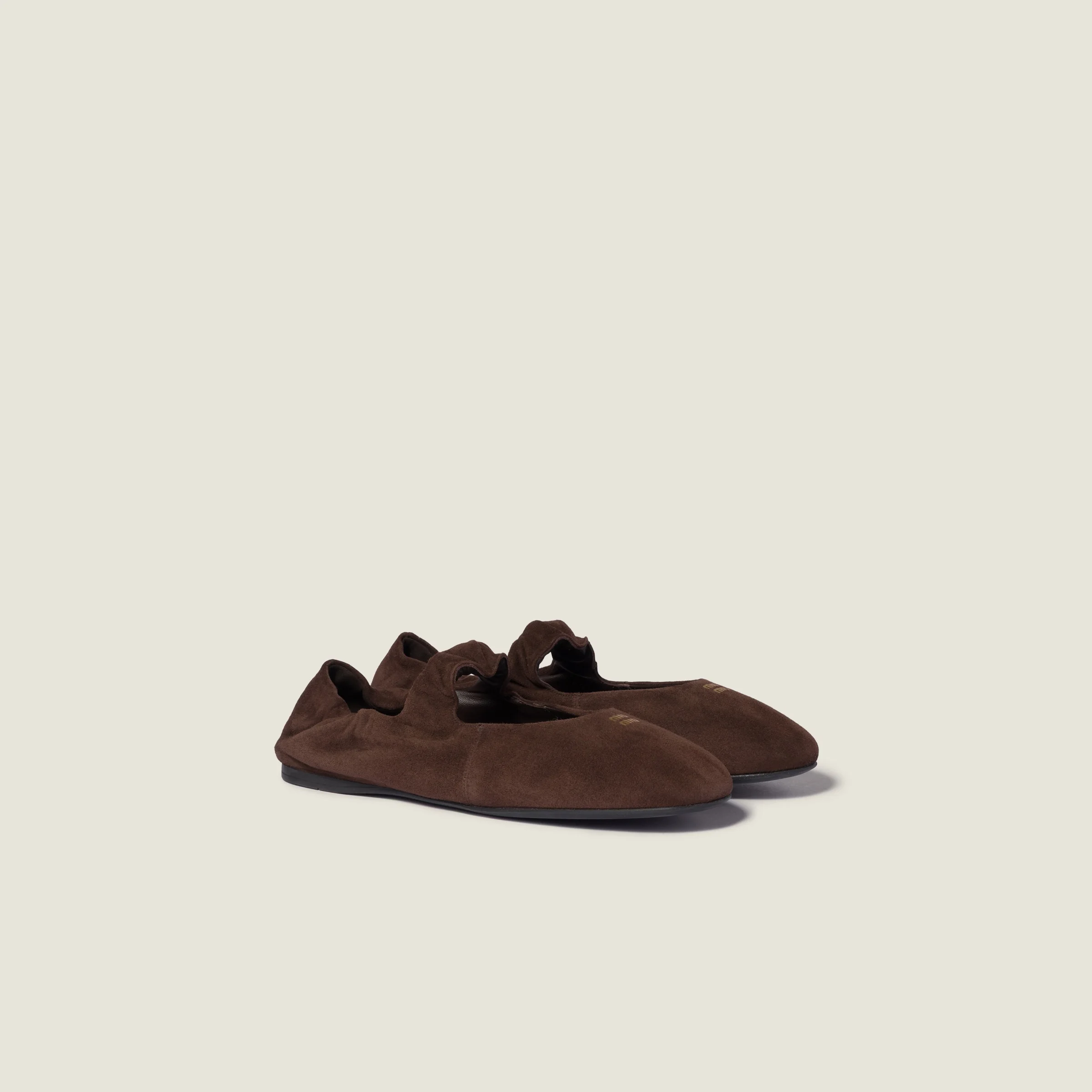 Ruches suede ballerinas - 1